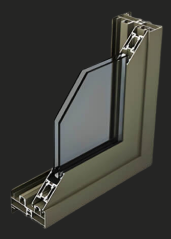 Gulfex Montana 120 aluminium profile system cross-section