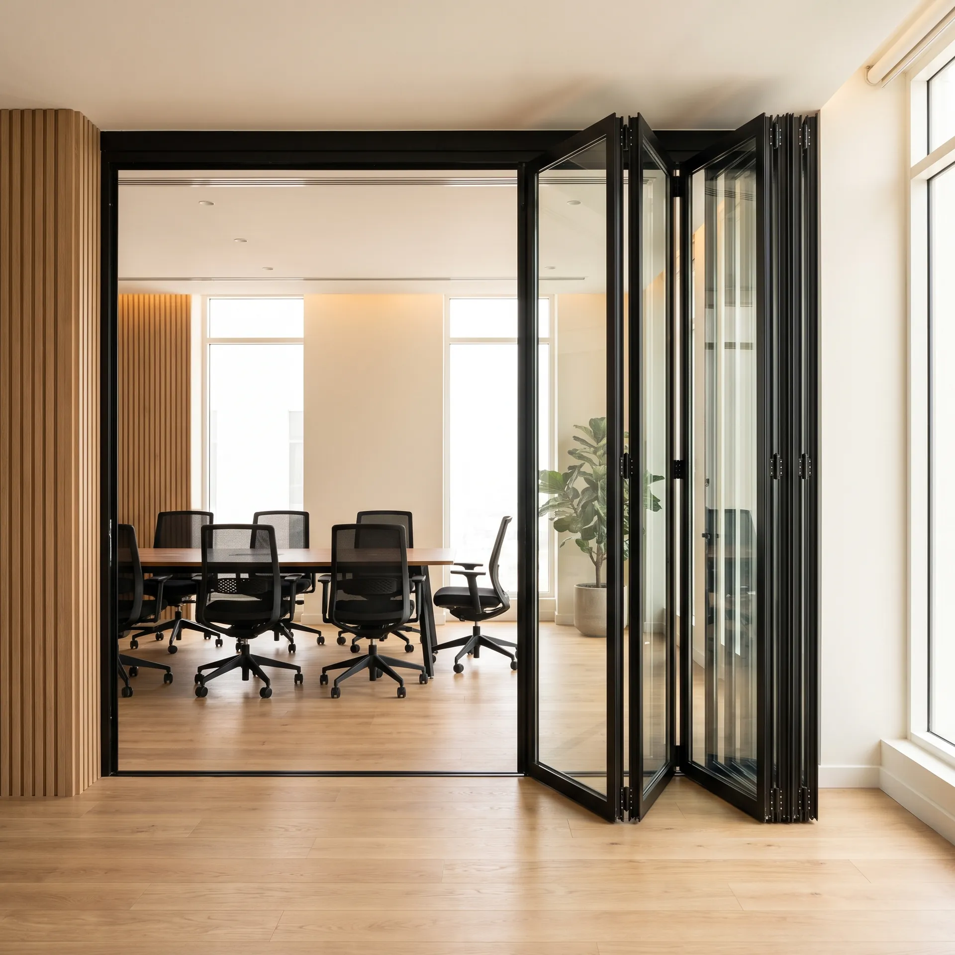 Accordion partitions for the office