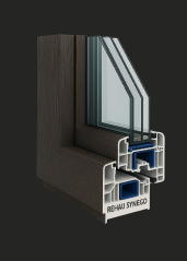 REHAU uPVC profile system cross-section