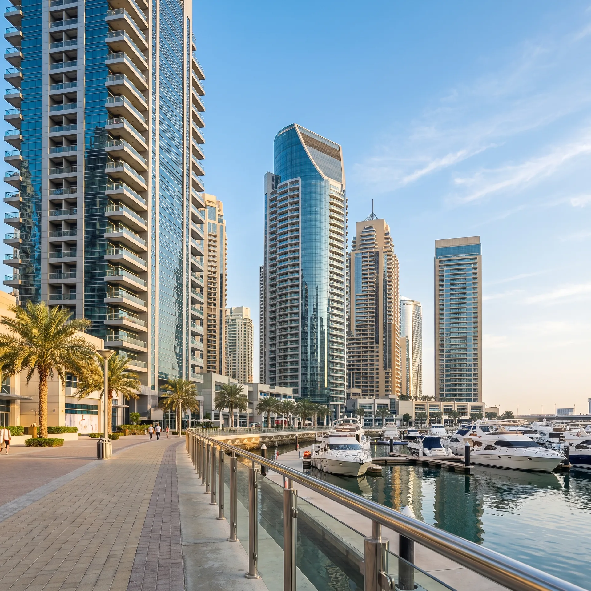 Aluminium glazing on a building in Dubai, UAE