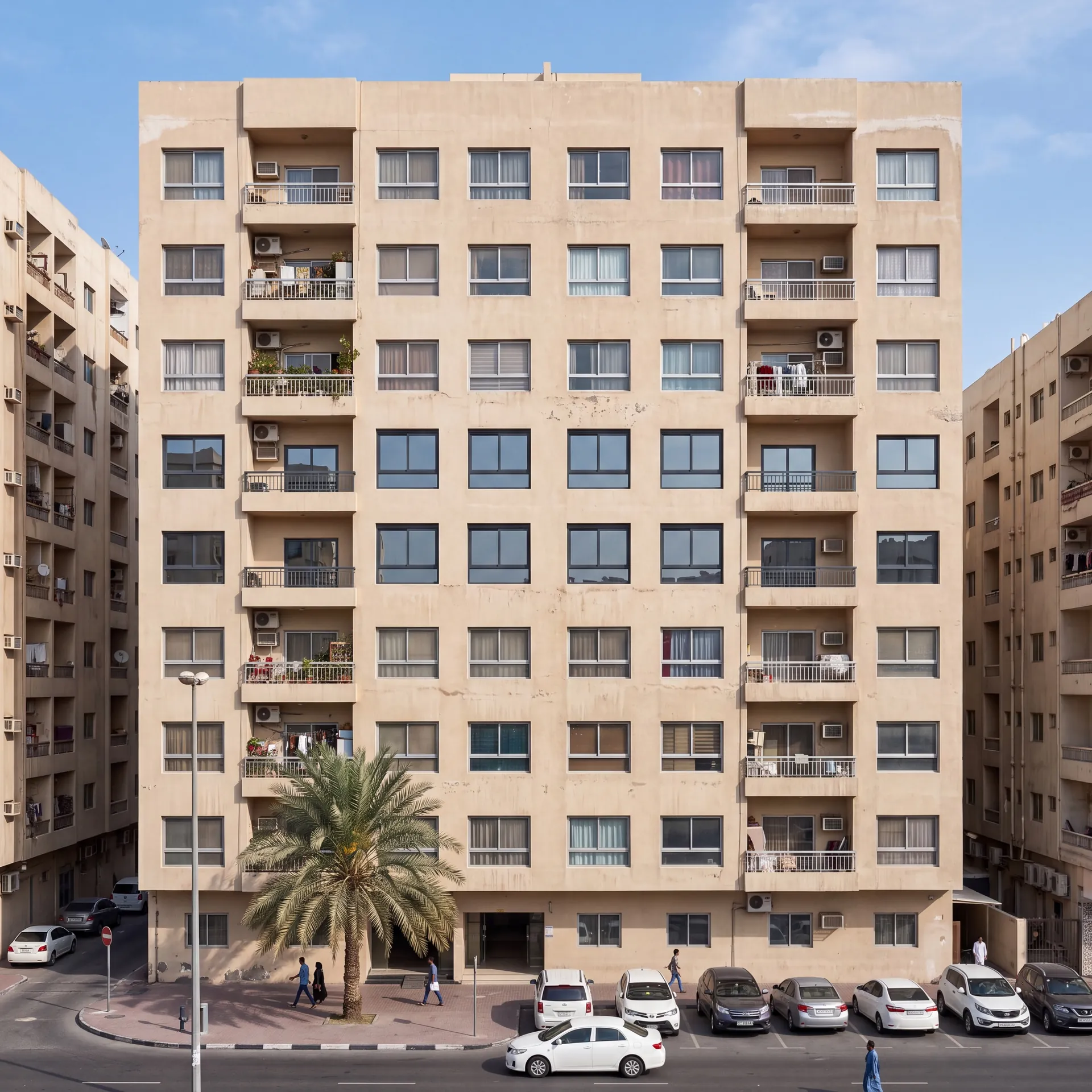 Aluminium glazing on a building in Sharjah, UAE